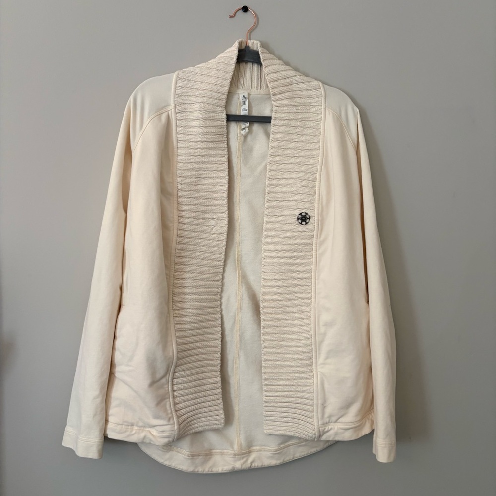 Lululemon Women's Cream Cardigan Jacket